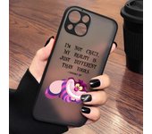 Disney Alice Cheshire Cat Phone Case For Apple iPhone 14 13 12 11 XS Mini Pro Max 8 7 XR X Matte Frosted Translucent