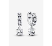 Pandora - Pendientes de Ano colgantes con pavé - Plata de Lei