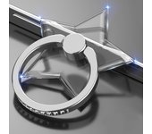 Transparent Cell Phone Ring Holder Stand 360°Degree Rotation Clear Finger Grip Kickstand Compatible iPhone Xiaomi for Phone Case