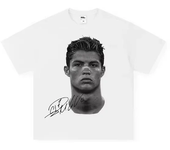 Summer Cristiano Ronaldo Neymar Football Superstar Print Cotton Short-sleeved T-shirt Men Women Clothing Athleisure Oversize Tee