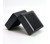 Lnofxas Black Single Watch Gift Box with Pillow PU Leather Wristwatch Display Case Organizer for Men