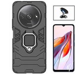 Kit Film Hidrogel Frontal Completo + Funda 3X1 + Soporte Magnético Xiaomi Redmi A3 Negro