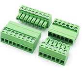 1set Aerial Butt Welding Type 15EDGRK-3.5mm Plug-in Terminal Block 3.5mm Pitch 2/3/4/5/6/7/8/10/12P Male+Female Socket