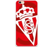 Funda original compatible con iPhone 6 - 6S | Sporting blanco sobre rojo | TPU MATE