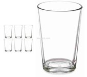 Juego 6/12 Vasos de Agua 200ml - Clásicos Lisos - Vasos para Agua, Bebidas, de Cristal, Alta calidad, Ultratransparentes - New Planet Home