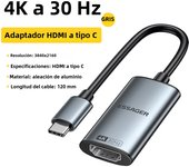 Essager HDMI To USB Type C Adapter for iPhone MacBook Pro Air iPad Samsung Galaxy 8K@60Hz 4K@120Hz/144Hz HD TV Cable Converter