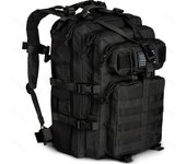 Tactical Backpack 1 to 3 Day Assault Pack 45L Bug Out Bag BattlePack Combat Veteran For Fishing Treeking Camping(Black)