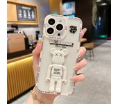 Angel Eye Violent Bear Stand Phone Case Suitable for iphoe 15Pro12 1311 14proamx xsmax xs xr Full Package Protection Case