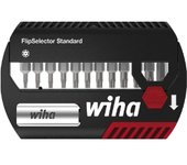 Wiha Juego de bits FlipSelector Standard de 25 mm TORX® Tamper Resistant (con taladro), de 14 unid., de 1/4" (39037)