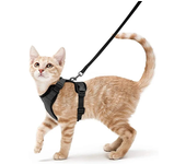 ATUBAN Cat Harness and Leash Set Stylish Escape Proof Cat Vest Harness Adjustable Breathable Pet Harness with Reflective Trim