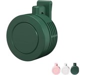 Mini ventilador eléctrico portátil silencioso sin aspas, ventilador de cintura suspendido ajustable de 3 velocidades, ventilador de cuello manos libres giratorio de 360°, ventilador corporal giratorio recargable, para exteriores, viajes y oficina.