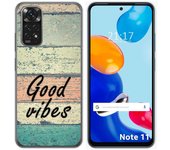 Funda Silicona para Xiaomi Redmi Note 11 / 11s diseño Madera 01 Dibujos