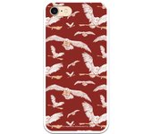 Funda original compatible con iPhone 7 o IPhone 8 o SE 2020 con un diseño de Harry Potter Patron Lechuzas