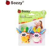 Correa de muñeca decorativa relajante para bebé Sozzy, correa de reloj, calcetines sonajero para recién nacidos, juguete educativo para bebés de 0 a 1 años
