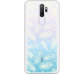 Funda compatible con Oppo A9 2020 - A5 2020 - Patron plumas blancas