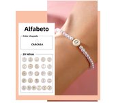 1PC Go2boho 2024 New Bohemian Handmade Beaded Bracelet 26 Letters Imitation Pearl Chain Women Fashion Jewelry Summer Trend
