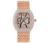 Reloj para mujer con estrellas, numeración y piedras brillantes, correa de brazalete, movimiento de cuarzo, un reloj de lujo para la mujer