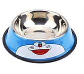 Cuenco de Comida para Perros y Gatos de Dibujos Animados - Acero Inoxidable