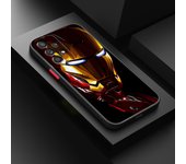 Marvel Iron Man For Samsung S23 S22 S21 S20 FE S10 S9 Note 20 10 Ultra Lite Pro Plus Frosted Translucent Phone Case