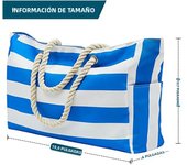 Striped beach bag Bohemian large storage bag Canvas travel bag Large capacity shopping bag Eco friendly handbag