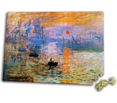 MERCHANDMANIA PUZZLE TAMAÑO APROX. A3 DE 192 PIEZAS cuadro impresión sol naciente Claude Monet pintor rompecabezas puzle para adulto