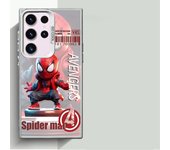 Marvel Sipiderman Ironman Case for Samsung Galaxy S23 Ultra S20 FE S24 Ultra Note 20 S20 S22 Plus S21 FE Soft Luxury Cover