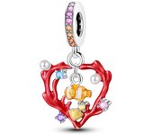 Ocean Series 925 Silver Luminous Shell Pearl Fishtail Tortoise Charms Beads Fit Pandora 925 Original Bracelets Fine DIY Jewelry