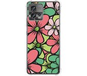 Funda Silicona Antigolpes para Motorola Edge 30 Fusion 5G diseño Flores 02 Dibujos