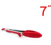 Pinzas para alimentos de silicona y nailon de grado alimenticio para barbacoa, juego de pinzas antideslizantes para parrilla
