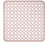 CABLEPELADO Salvaplatos para Fregadero, Protector de Fregadero, Rejilla para Fregadero, Salvaplatos de plástico, Alfombrilla de Fregadero, Tapete para Fregadero, 30 cm Cada Lado, Rosa