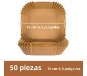 50pcs/set Air Fryer Paper Disposable Paper Oil-proof Parchment Wood Liner Non-Stick Mat Cheesecake Air Fryer Accessories