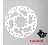 1 Set 120mm 6 Hole Disc Brake For Electric Scooter Rotor Brake With Screws Stainless Steel Rotor Parts