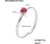 Encanto Anillo de acero inoxidable chapado en oro para mujer,meses con diseño de constelación de circonia cúbica, regalo de cumpleaños anillo de circón de una sola garra estilo, anillo de sensación de lujo ligero ajustable de acero inoxidable