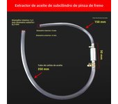 Motorcycle Fuel Pipe, Motorcycle Tool, Hydraulic Brake Bleeder Tool, One-way Valve Oil Pipe