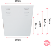Caja para Tarta Glotomania - 4 Alturas Ajustables - 30 Cm - Resistente