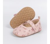 KIDSUN Baby Girl Princess Shoes Toddler Non-slip Flat Soft-sole Rubber Crib Lovely Infant First Walkers 0-18m