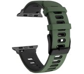 Silicone Watch Strap For Apple Watch Bands 44mm 40mm 49mm 45mm 41mm 38-42mm Sport Bracelet IWatch Series 8 se 9 7 6 5 4 3 Ultra2