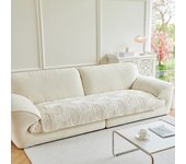 Luxury Velvet Tuffed Fleece Sofa Cover for Cozy Winter Warmth Living Room Furniture Decor Couch Cushion Slipcovers Thick SofaPad