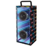 LEXIBOOK - Altavoces Bluetooth® portátil con luces reflectantes, impresión infinita iParty®