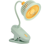 Ventilador USB portátil, pequeño ventilador flexible de ángulo ajustable mini ventilador azul oscuro con abrazadera de mesa de doble propósito y suministro de aire para todo el hogar, para oficina en el hogar