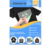 5 Sheets 8.5 x 11" Dark Fabrics Heat Transfer Paper for T Shirts Printable Heat Transfer Vinyl for Iron on Transfers for Inkje