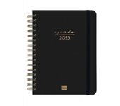 AGENDA 2025 TRENDY ALMA E10 155X212MM DIA PAGINA NEGRO FINOCAM 762040125