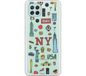 Funda compatible con Samsung Galaxy A22 4G - Be Unique Funda Gel New York