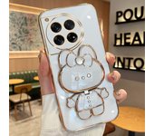 Plating Rabbit Phone Case for OnePlus 9 Pro 9 R T 8T 10 11 R Pro 12 OnePlus ACE PRO 2V 3V Luxury Makeup Mirror Holder Phone Case