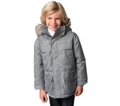 Chaqueta  Parka Gris Infantil de Invierno PETIT ALO - Abrigo tipo Parka con Capucha para Niño - Abrigo Capucha Niño
