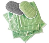 Paños de Microfibra de Bambú, Paños Lavables y Esponjas de Primera Calidad, para Vitrocerámica, Cocina, Baño, Encimera