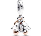 Charm Pandora Colgante Doble Campanas Boda 782592C01
