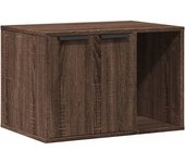 Mueble Arenero para Gatos Madera Ingeniería marron 60x40x40 cm