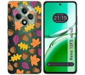 Tumundosmartphone Funda Silicona Transparente para Oppo Reno 12FS 4G / 12 FS 5G diseño Otoño Dibujos