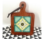 1 soporte para las ollas de Madera natural, antiescaldadurias, soporte para Tetera y Taza de sertén Caliente, accesorio para encimera de Cocina